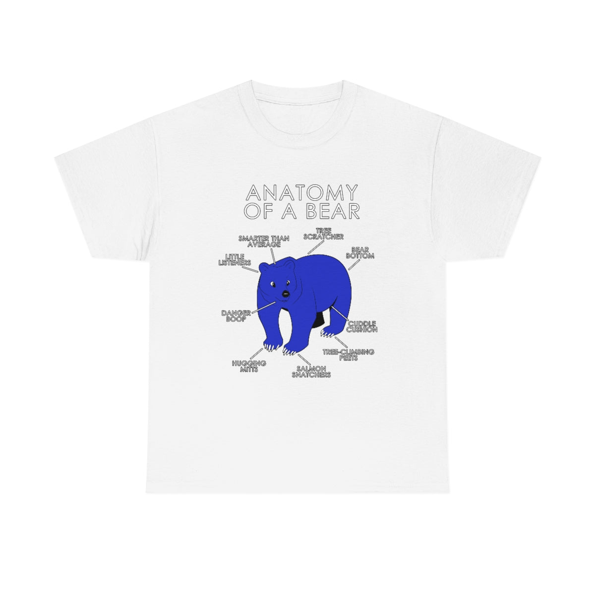 Bear Blue - T-Shirt T-Shirt Artworktee White S 