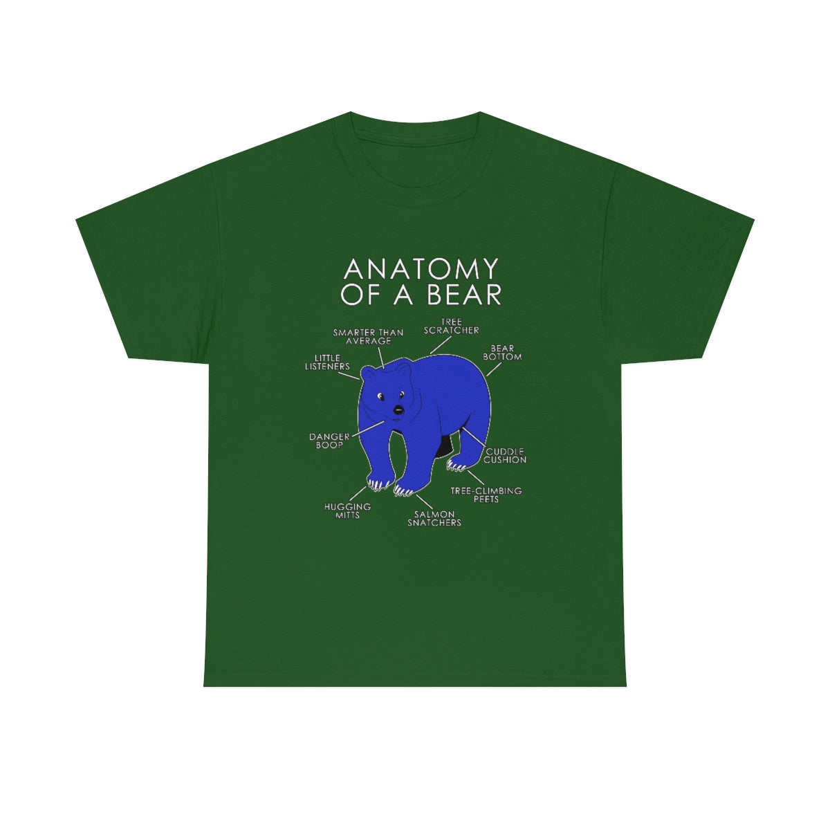 Bear Blue - T-Shirt T-Shirt Artworktee Green S 