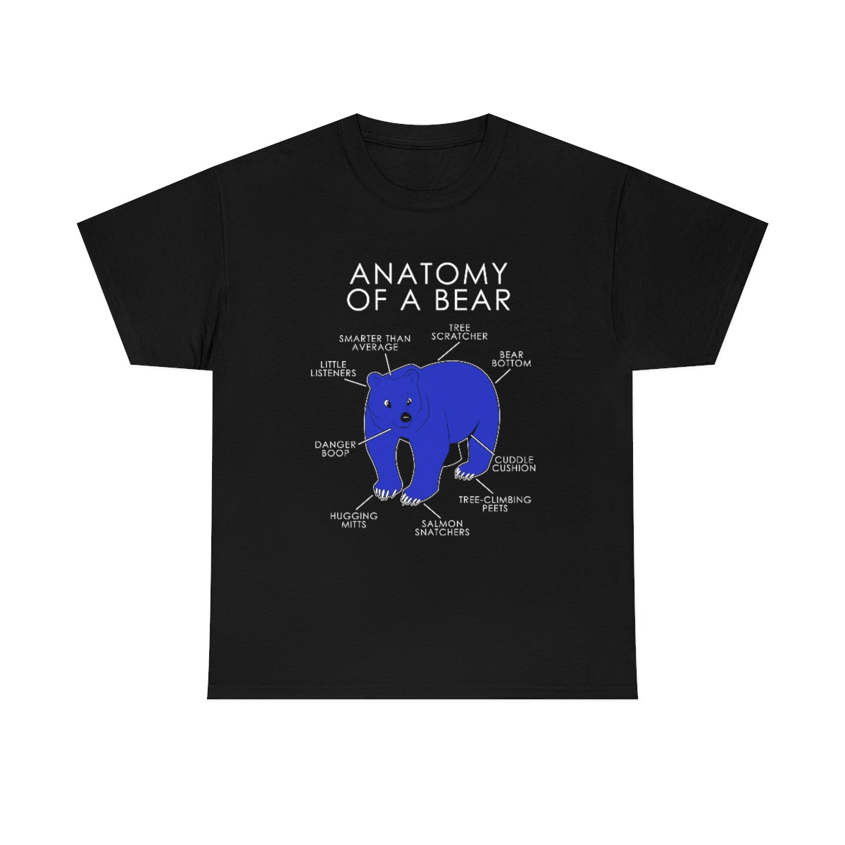 Bear Blue - T-Shirt T-Shirt Artworktee Black S 