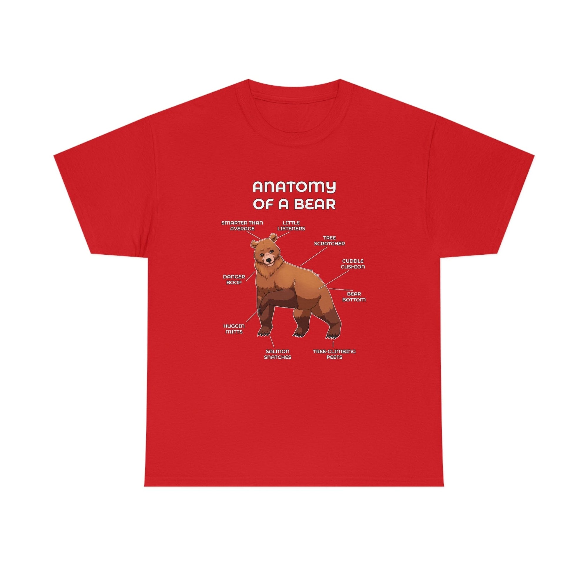 Bear Brown - T-Shirt T-Shirt Artworktee Red S 