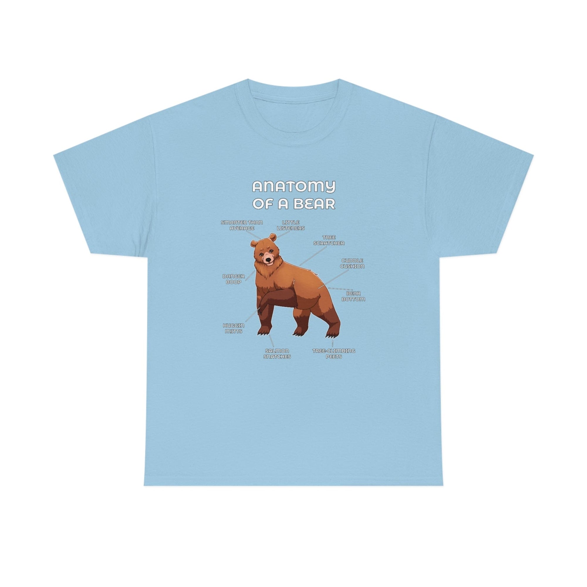 Bear Brown - T-Shirt T-Shirt Artworktee Light Blue S 