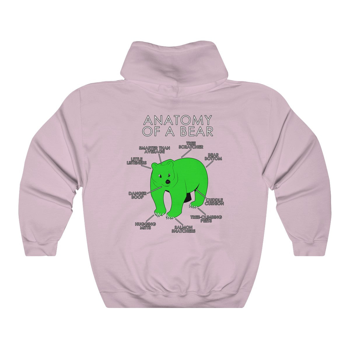 Bear Green - Hoodie Hoodie Artworktee Light Pink S 