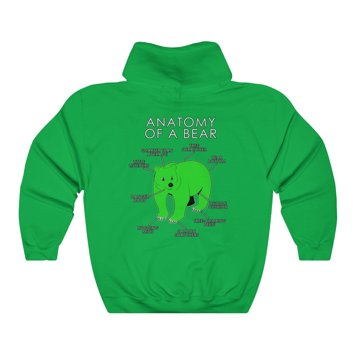 Bear Green - Hoodie Hoodie Artworktee Green S 