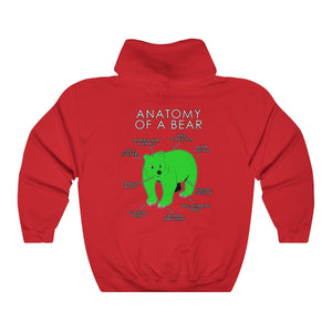 Bear Green - Hoodie Hoodie Artworktee Red S 