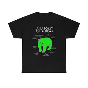 Bear Green - T-Shirt T-Shirt Artworktee Black S 