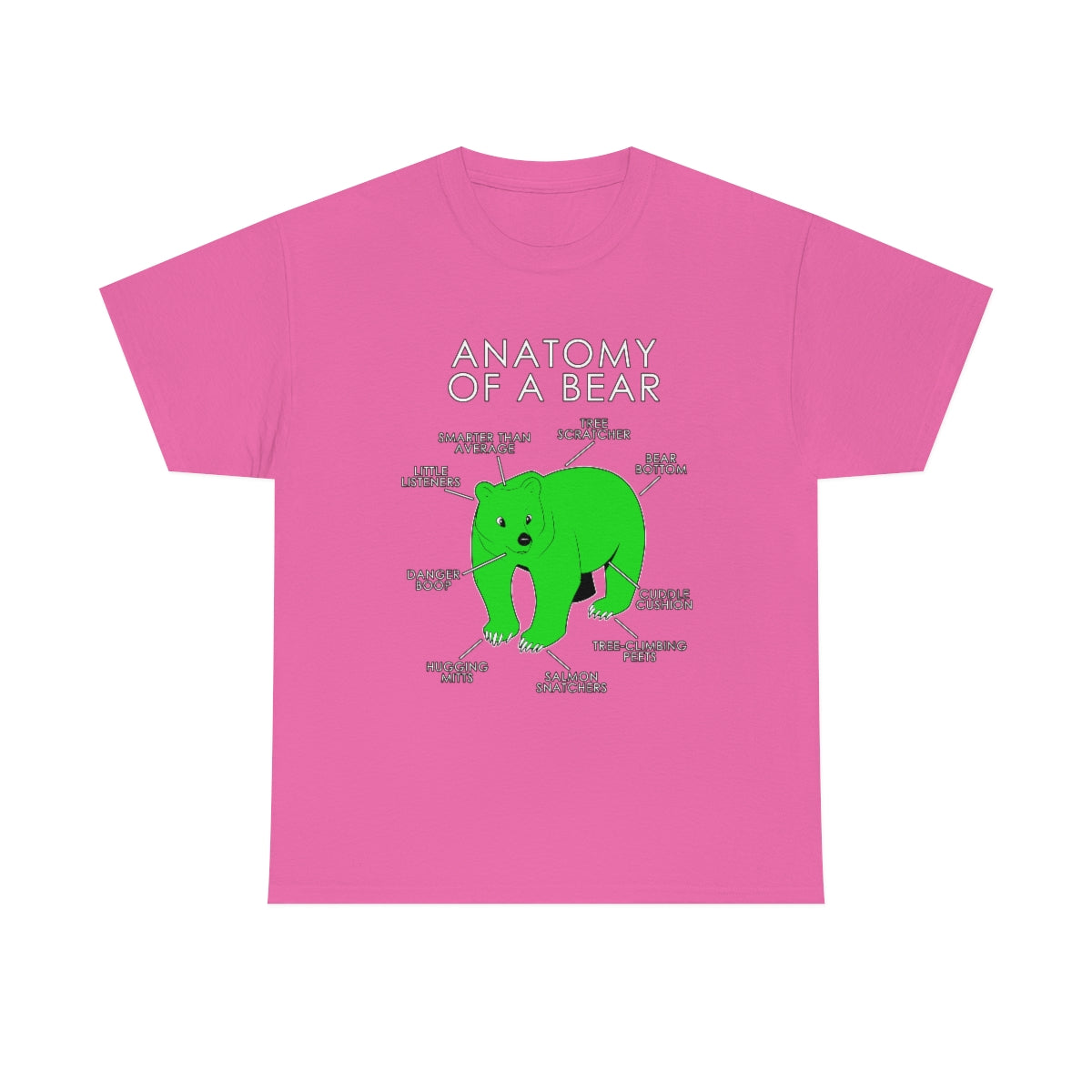 Bear Green - T-Shirt T-Shirt Artworktee Pink S 