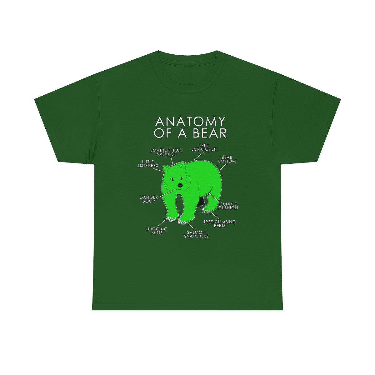 Bear Green - T-Shirt T-Shirt Artworktee Green S 