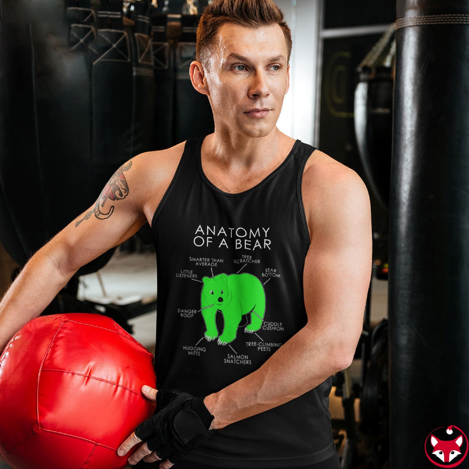 Bear Green - Tank Top Tank Top Artworktee 
