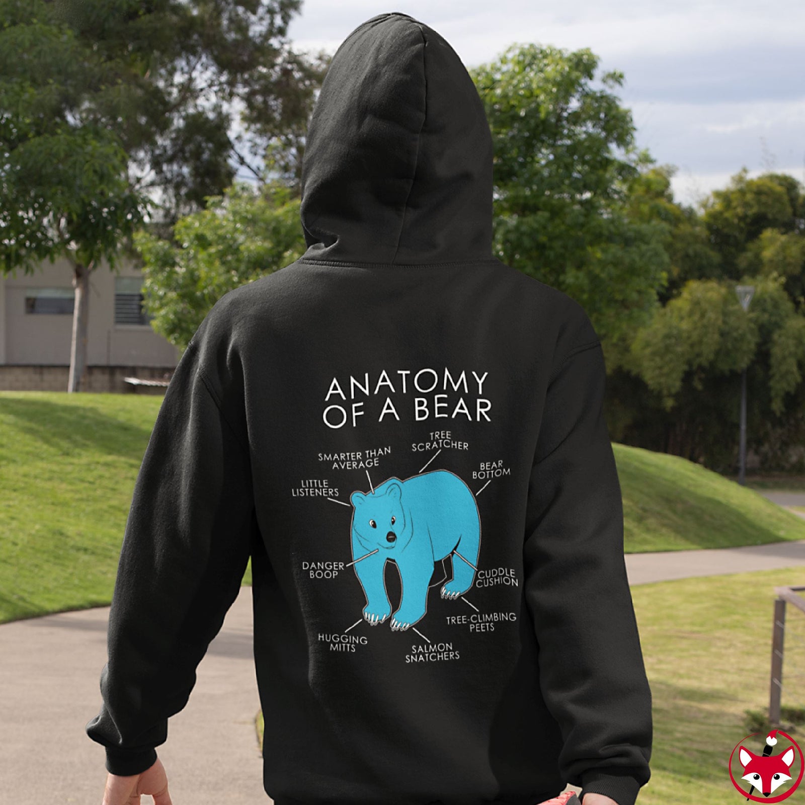 Bear Light Blue - Hoodie Hoodie Artworktee 