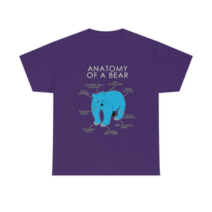 Bear Light Blue - T-Shirt T-Shirt Artworktee Purple S 