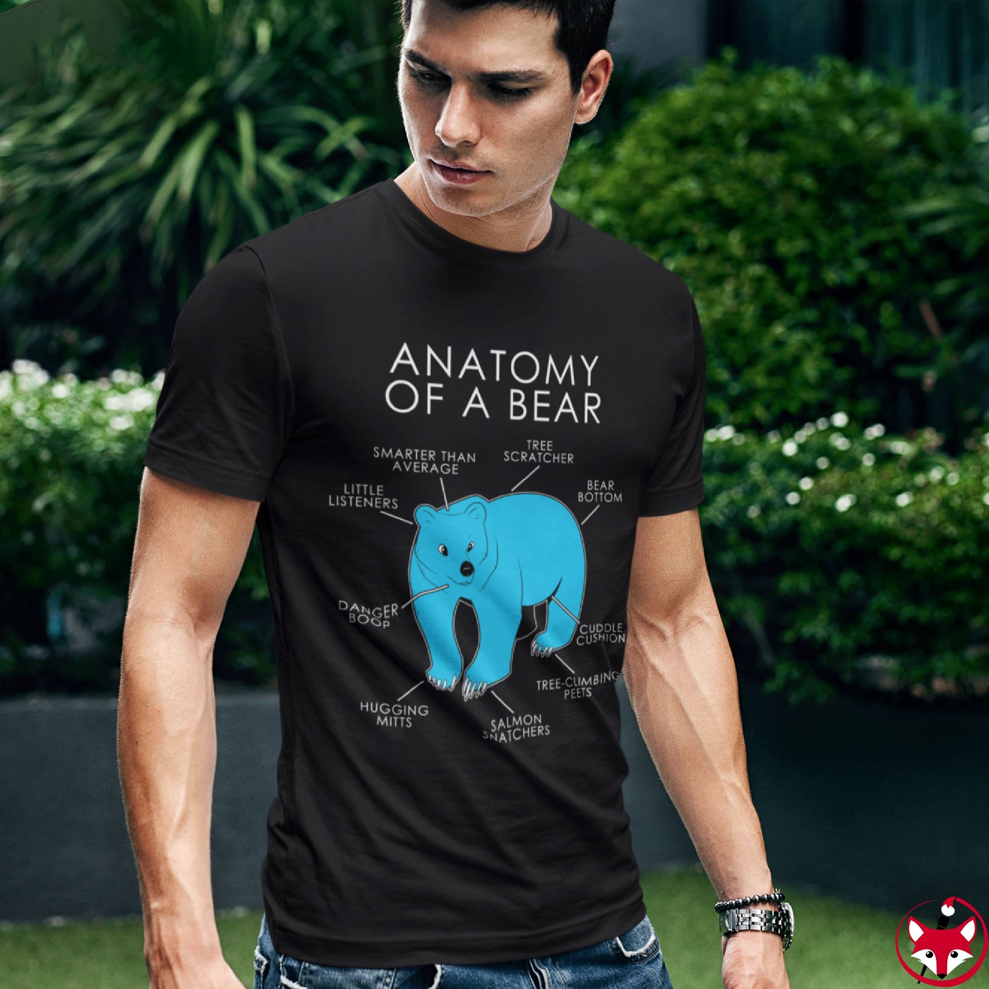 Bear Light Blue - T-Shirt T-Shirt Artworktee 