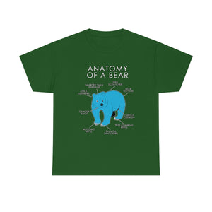 Bear Light Blue - T-Shirt T-Shirt Artworktee Green S 
