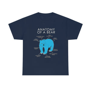 Bear Light Blue - T-Shirt T-Shirt Artworktee Navy Blue S 