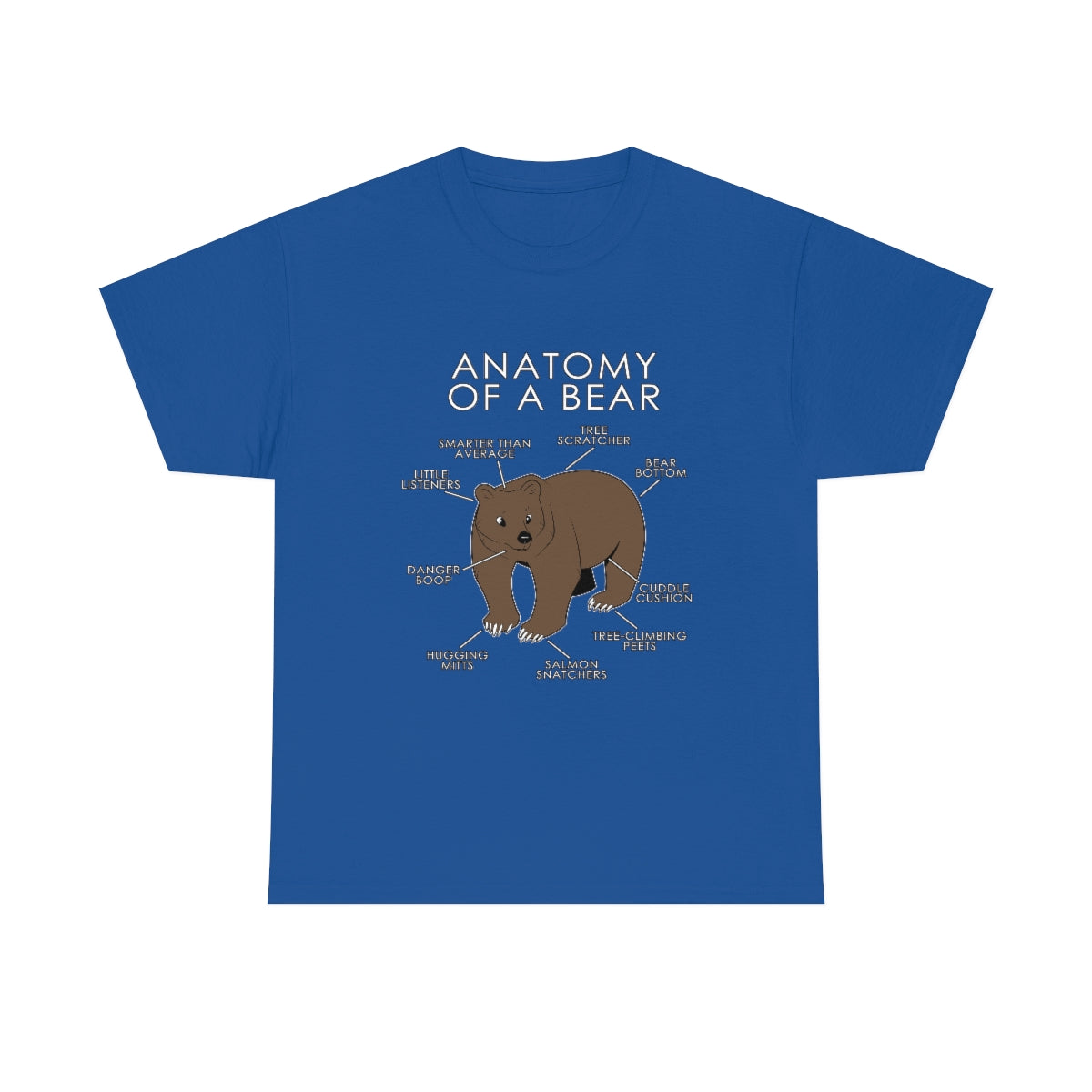 Bear Natural - T-Shirt T-Shirt Artworktee Royal Blue S 