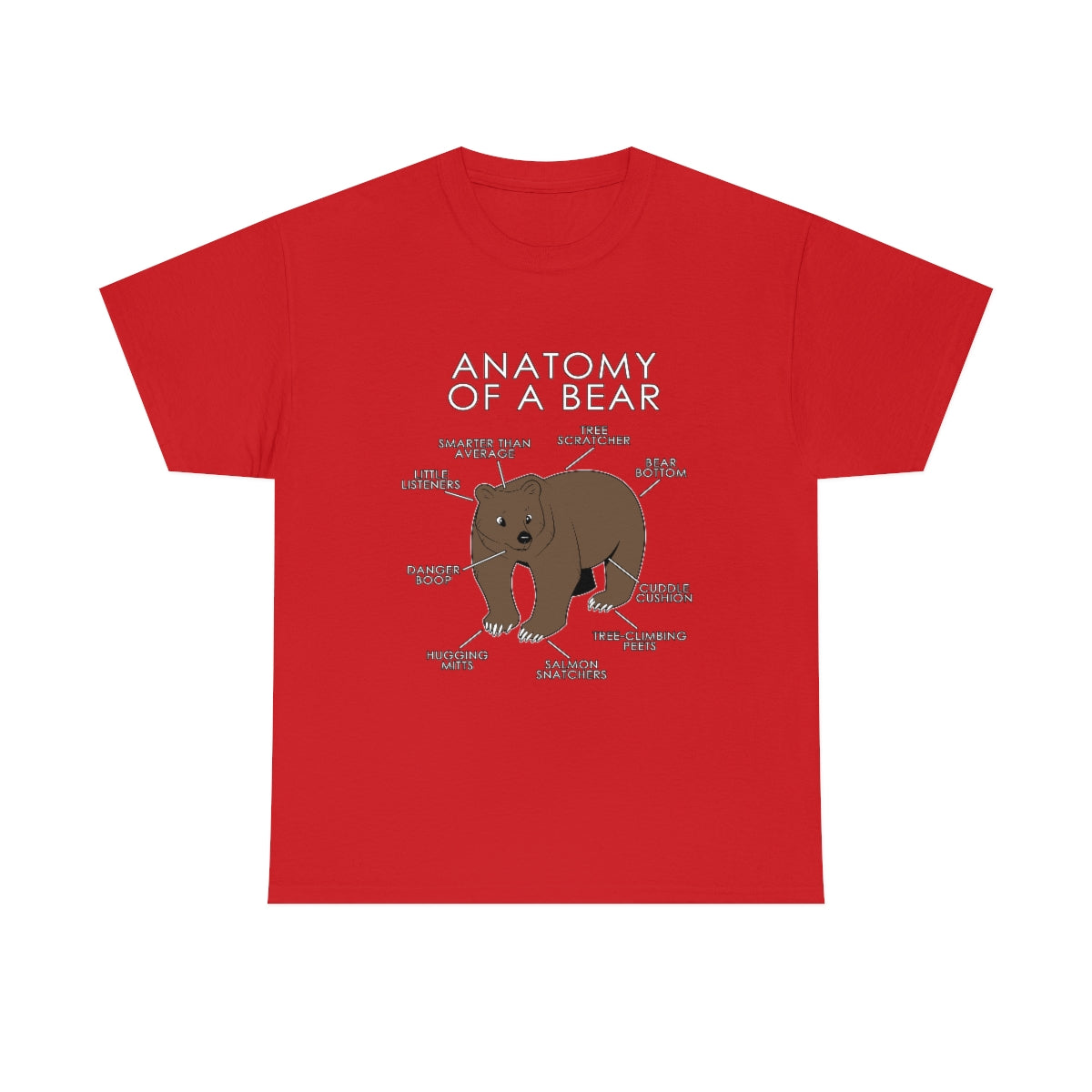 Bear Natural - T-Shirt T-Shirt Artworktee Red S 