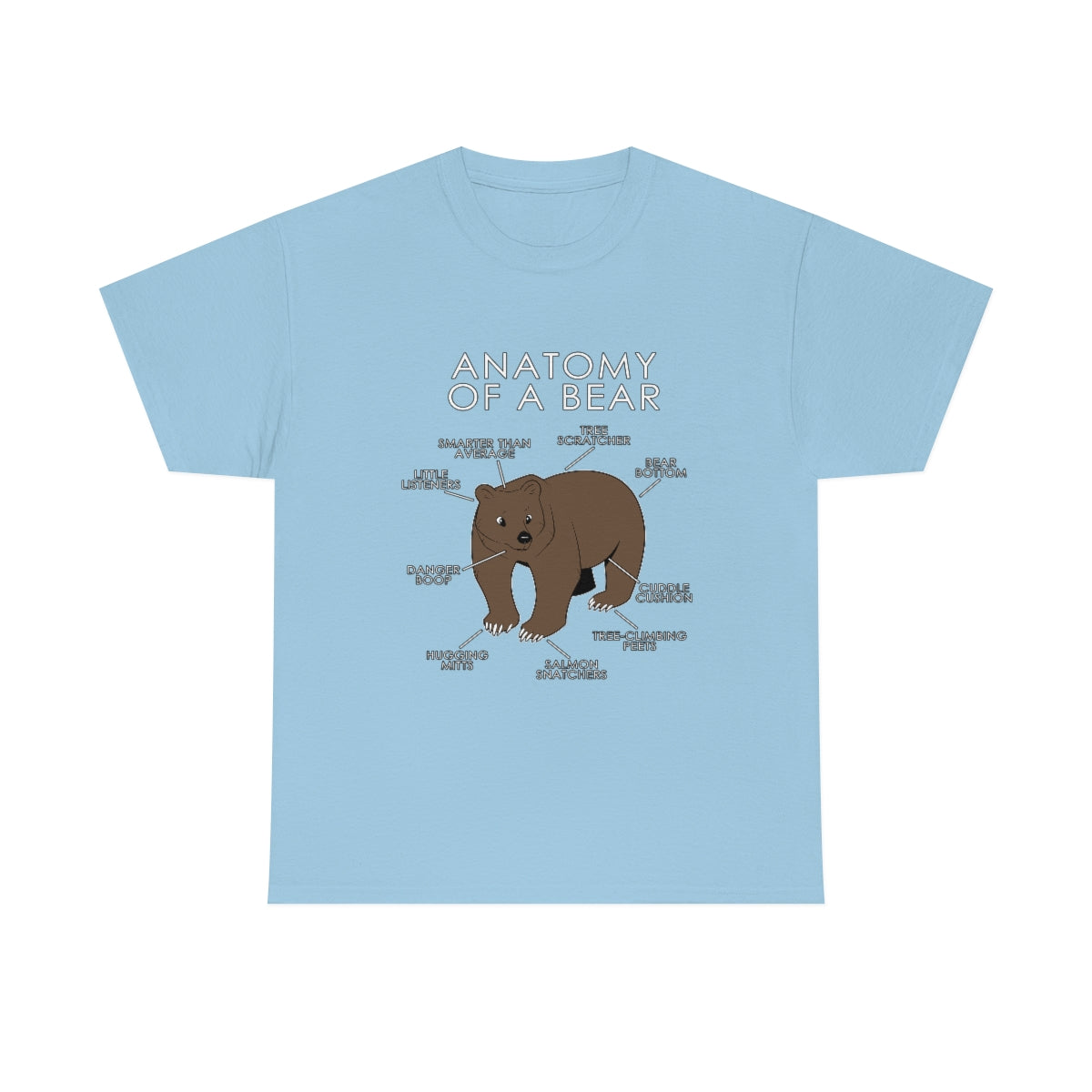 Bear Natural - T-Shirt T-Shirt Artworktee Light Blue S 