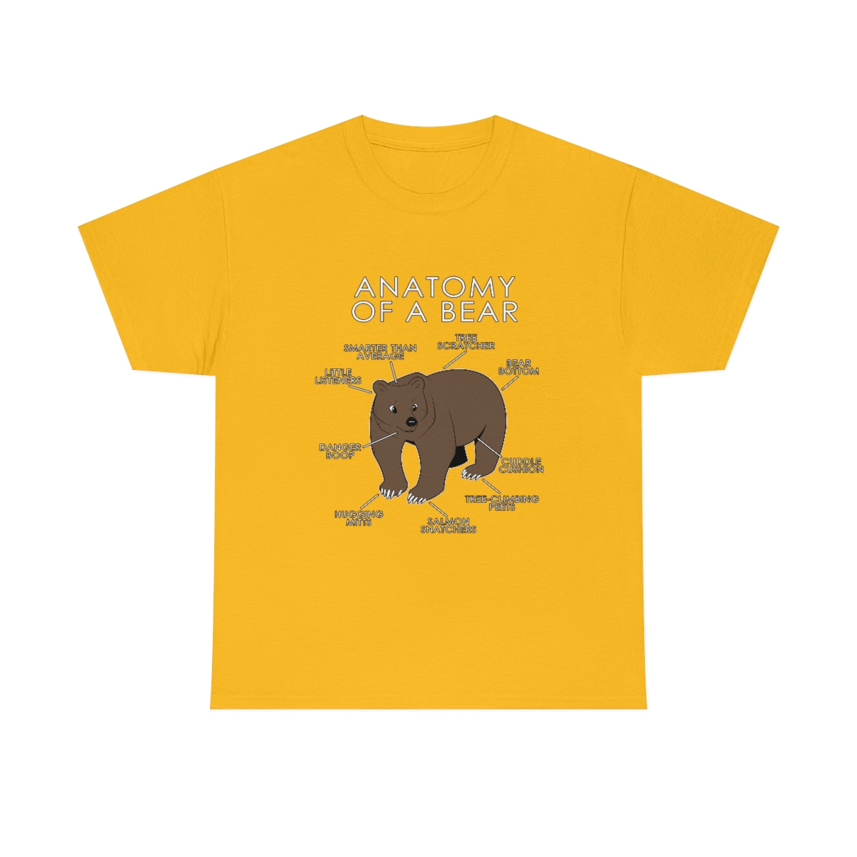 Bear Natural - T-Shirt T-Shirt Artworktee Gold S 