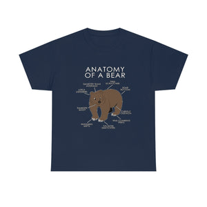 Bear Natural - T-Shirt T-Shirt Artworktee Navy Blue S 