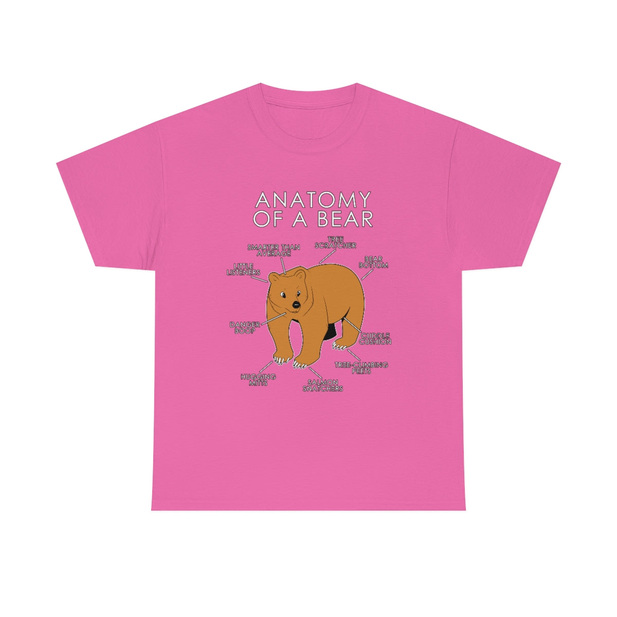 Bear Orange - T-Shirt T-Shirt Artworktee Pink S 