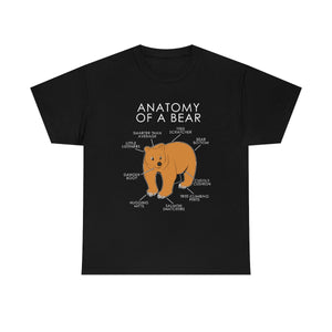 Bear Orange - T-Shirt T-Shirt Artworktee Black S 
