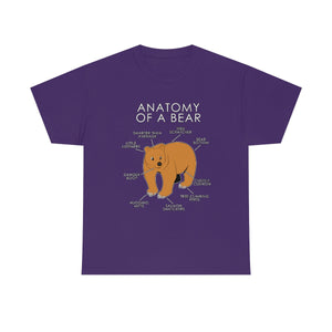 Bear Orange - T-Shirt T-Shirt Artworktee Purple S 