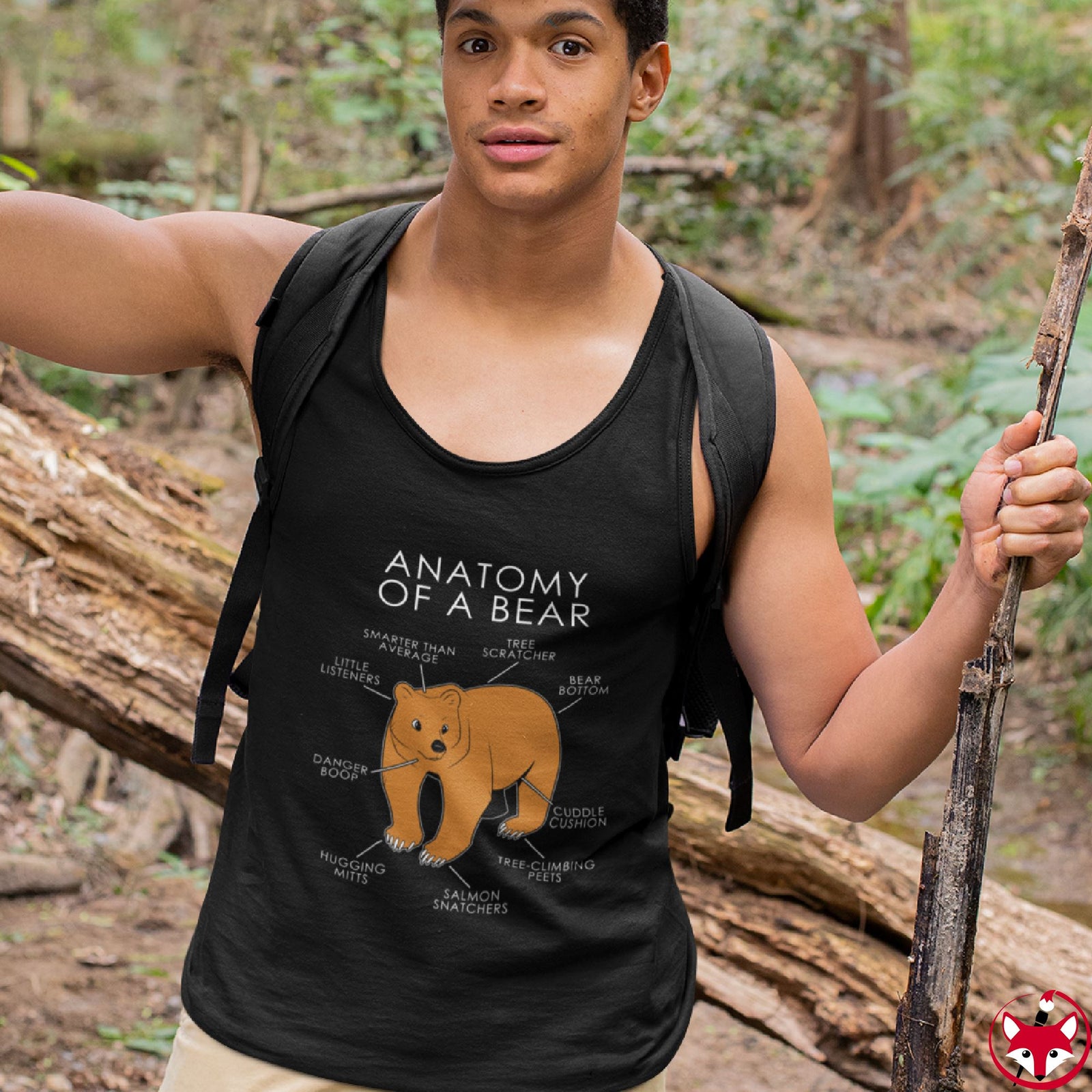 Bear Orange - Tank Top Tank Top Artworktee 