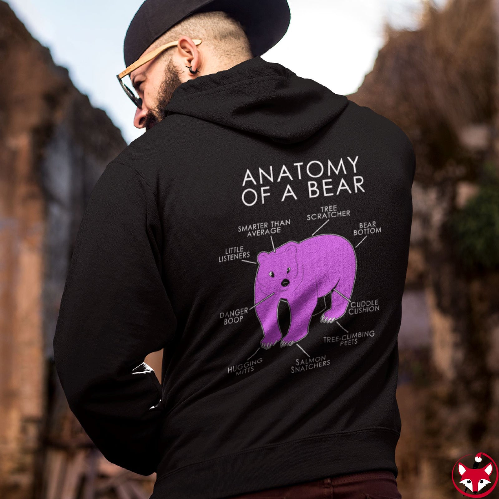 Bear Pink - Hoodie Hoodie Artworktee 
