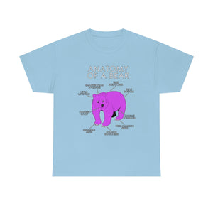 Bear Pink - T-Shirt T-Shirt Artworktee Light Blue S 