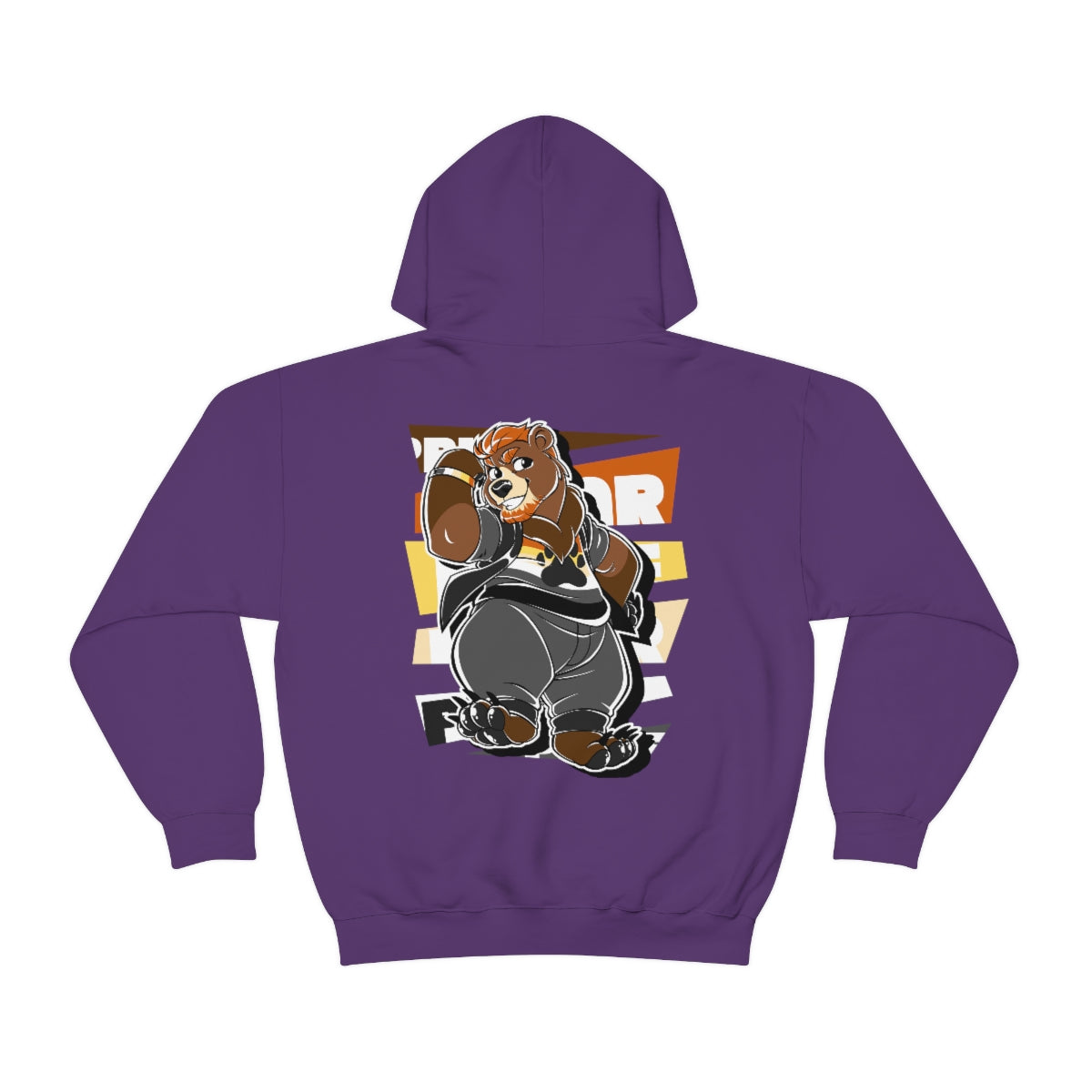 Bear Pride Thor Bear - Hoodie Hoodie Artworktee Purple S 