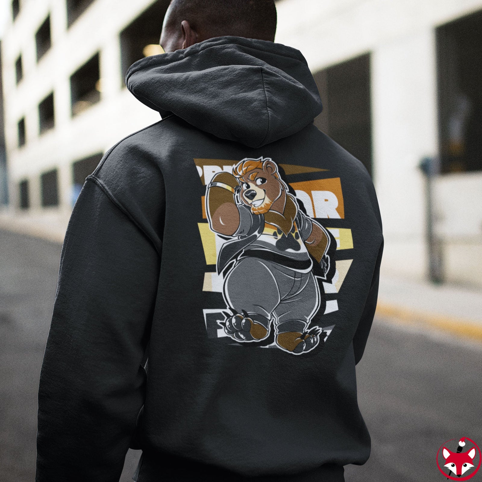 Bear Pride Thor Bear - Hoodie Hoodie Artworktee 