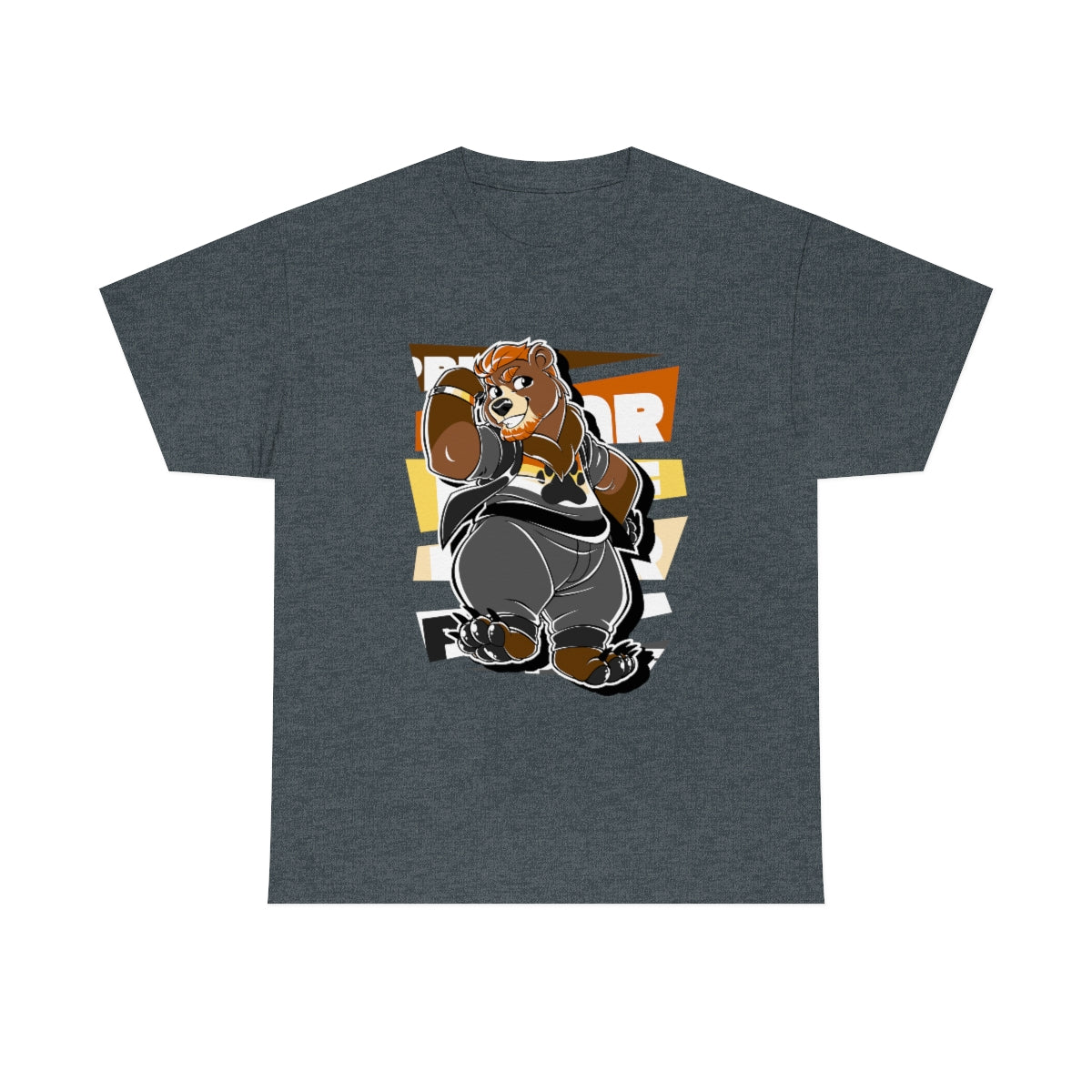 Bear Pride Thor Bear - T-Shirt T-Shirt Artworktee Dark Heather S 