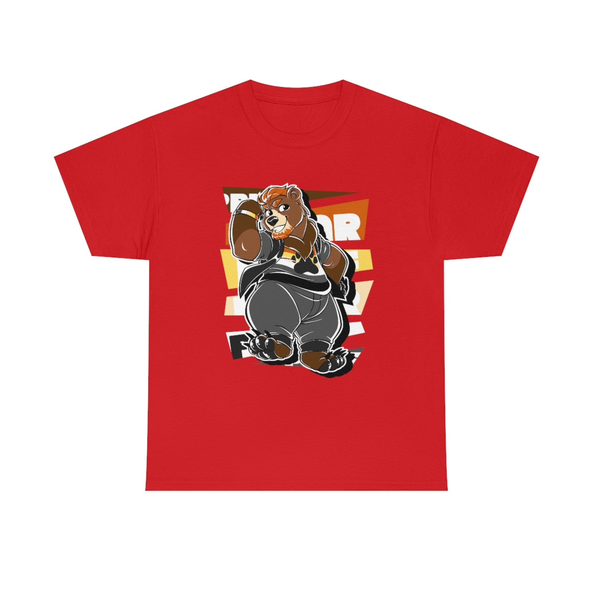 Bear Pride Thor Bear - T-Shirt T-Shirt Artworktee Red S 