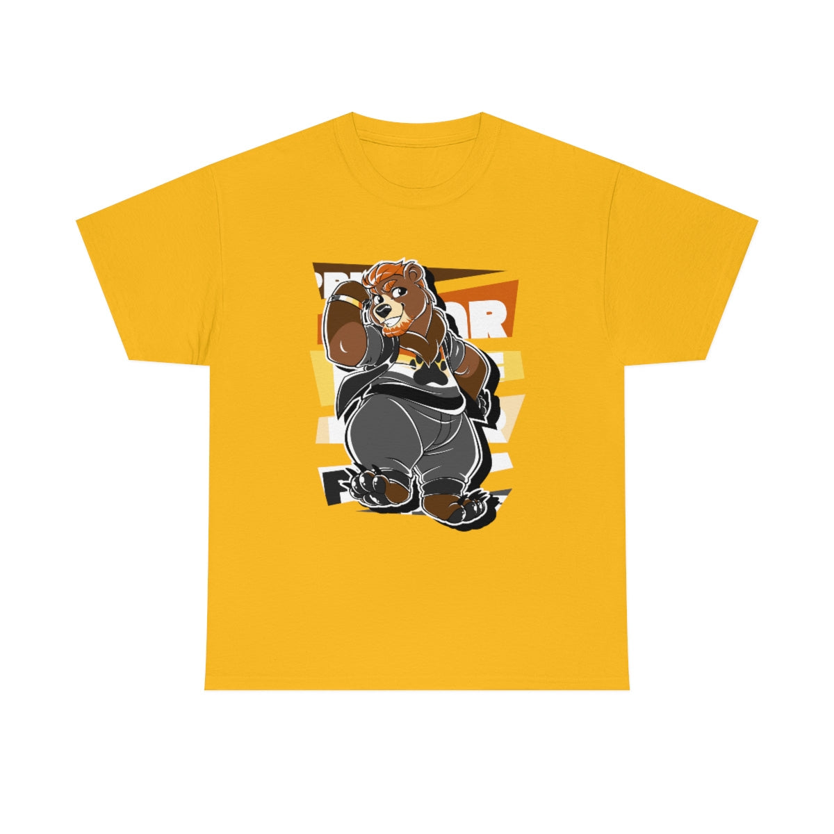 Bear Pride Thor Bear - T-Shirt T-Shirt Artworktee Gold S 