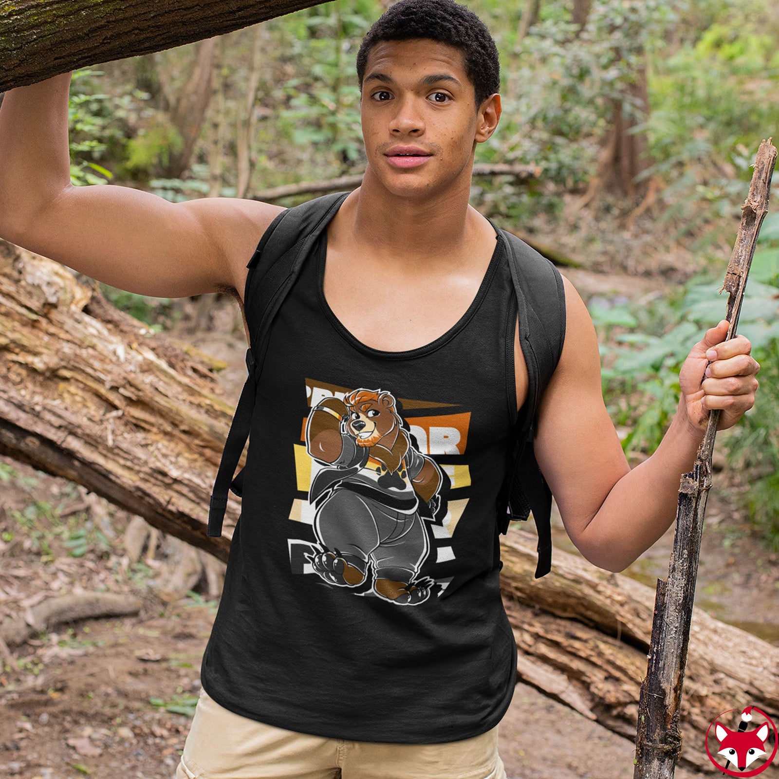 Bear Pride Thor Bear - Tank Top Tank Top Artworktee 