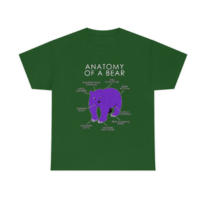 Bear Purple - T-Shirt T-Shirt Artworktee Green S 