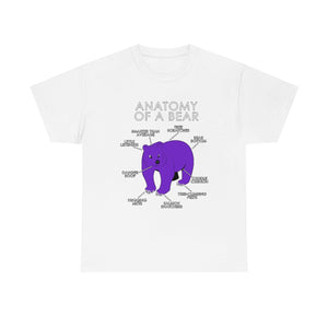 Bear Purple - T-Shirt T-Shirt Artworktee White S 