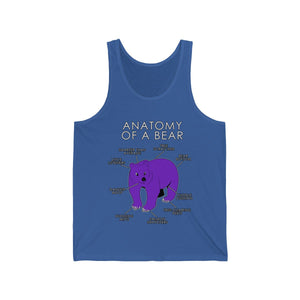 Bear Purple - Tank Top Tank Top Artworktee Royal Blue XS 