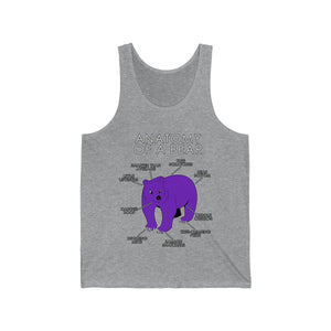 Bear Purple - Tank Top Tank Top Artworktee Heather XS 