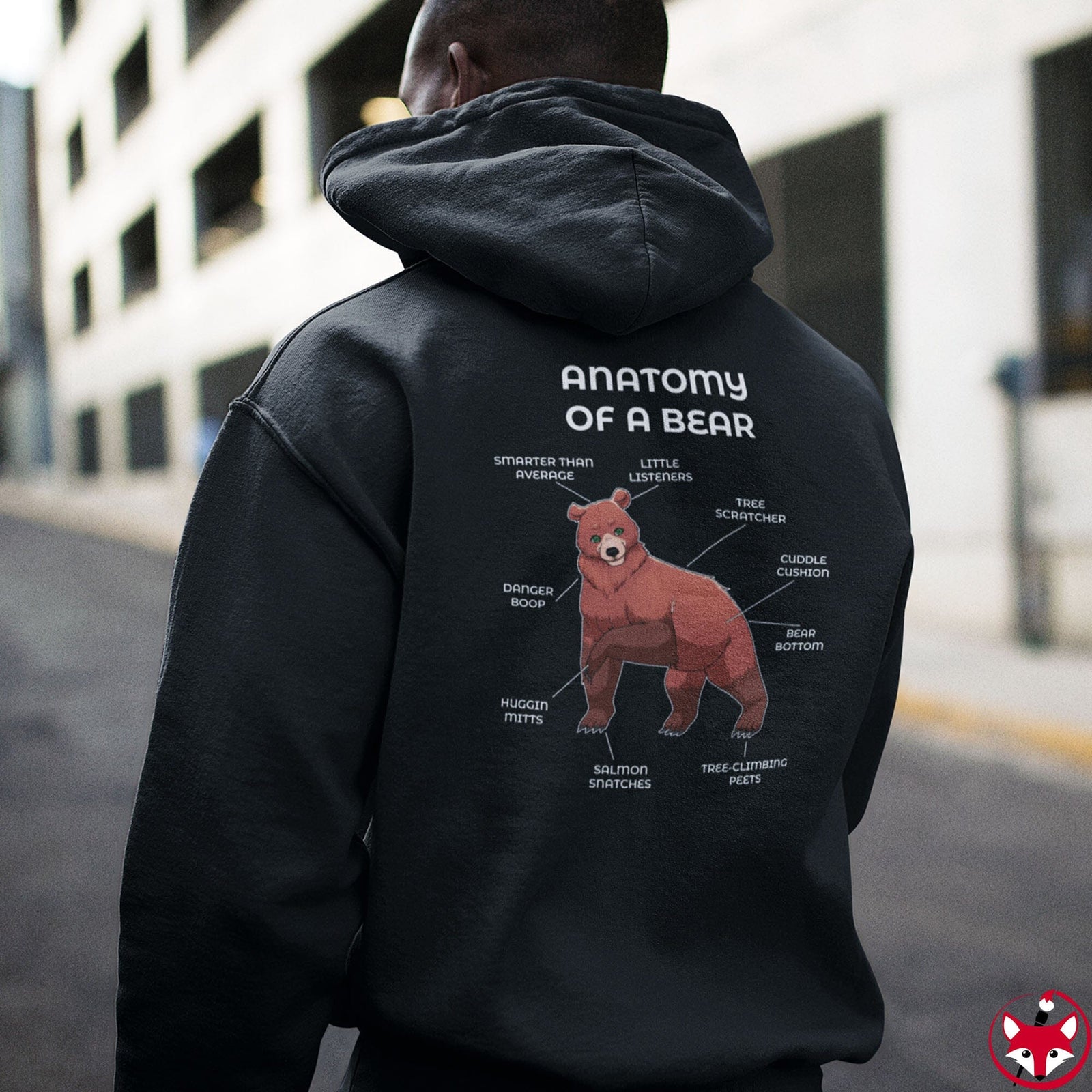 Bear Red - Hoodie Hoodie Artworktee 