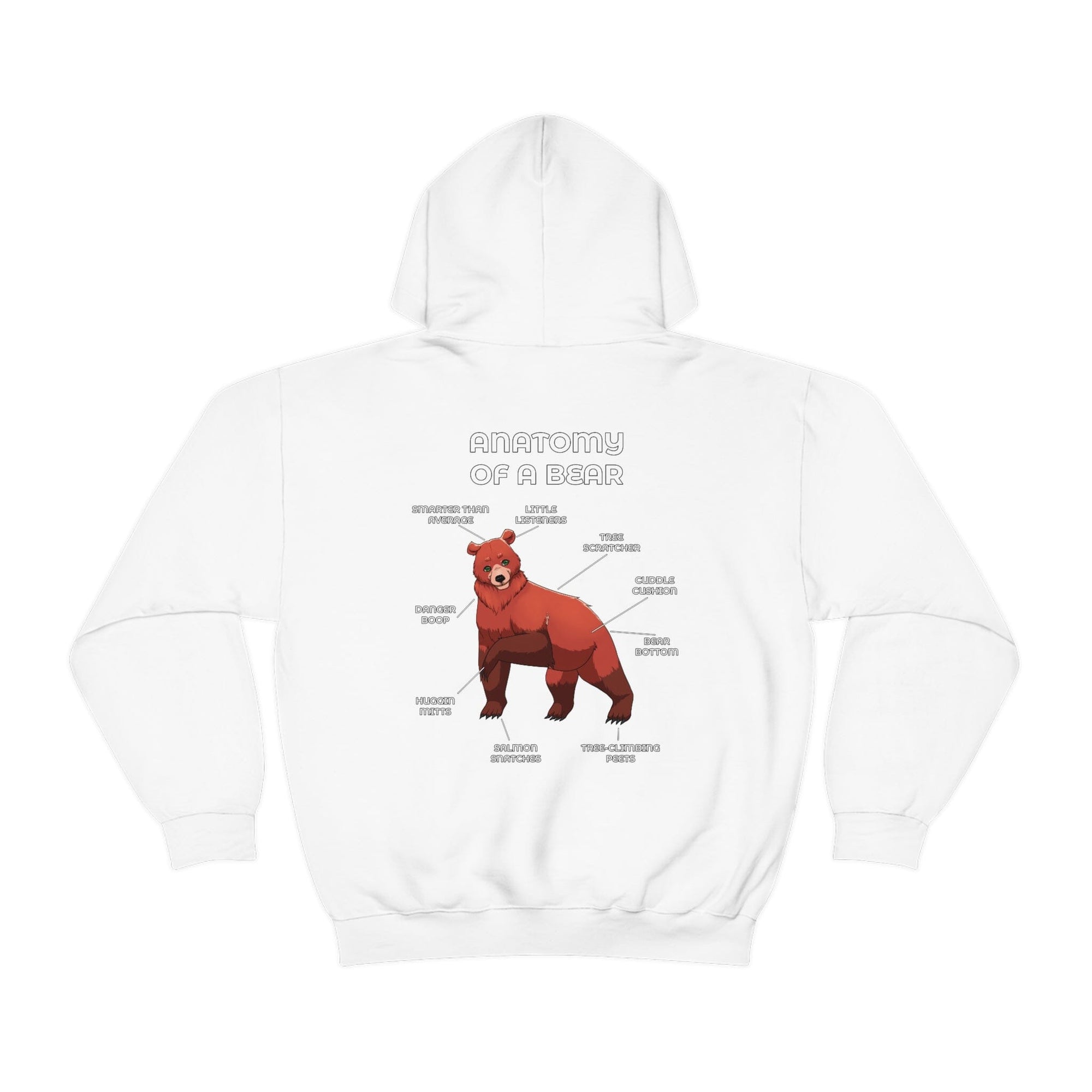 Bear Red - Hoodie Hoodie Artworktee White S 