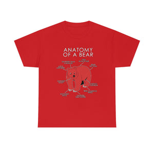 Bear Red - T-Shirt T-Shirt Artworktee Red S 