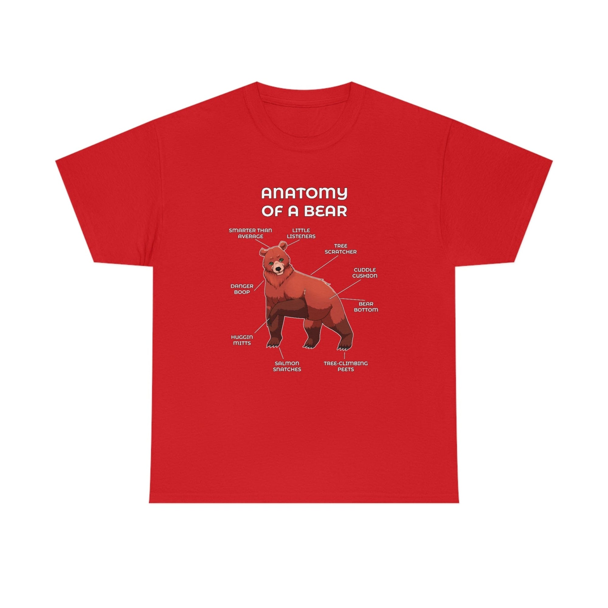 Bear Red - T-Shirt T-Shirt Artworktee Red S 