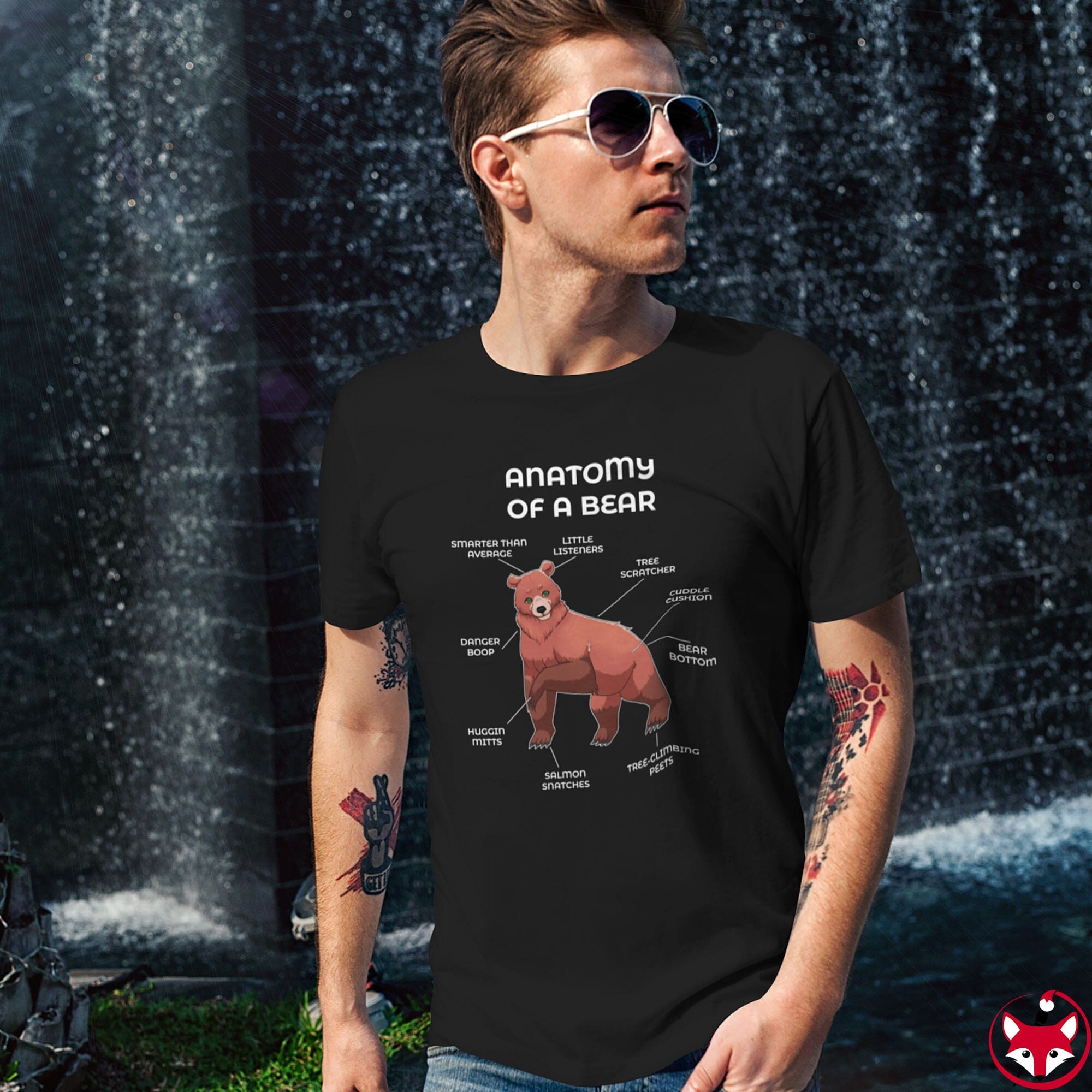 Bear Red - T-Shirt T-Shirt Artworktee 