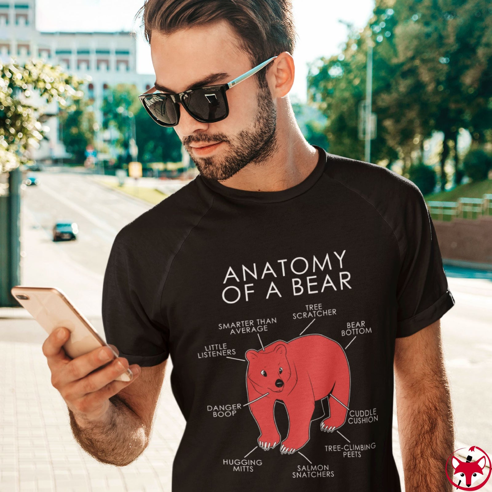 Bear Red - T-Shirt T-Shirt Artworktee 