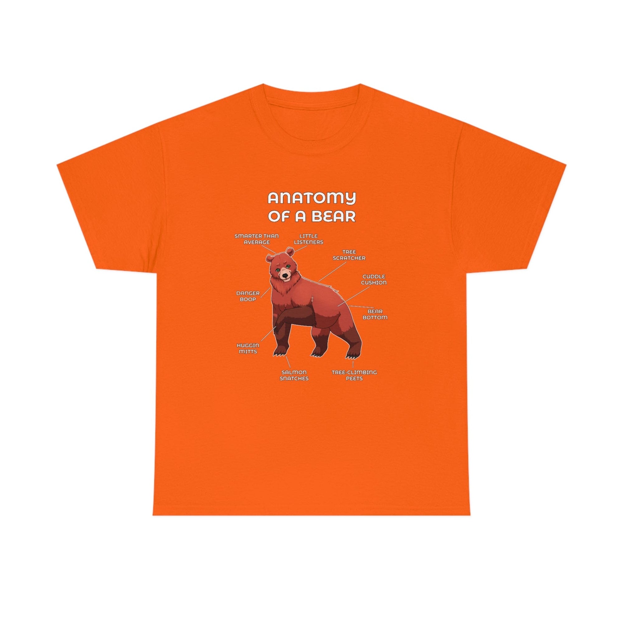 Bear Red - T-Shirt T-Shirt Artworktee Orange S 