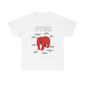 Bear Red - T-Shirt T-Shirt Artworktee White S 