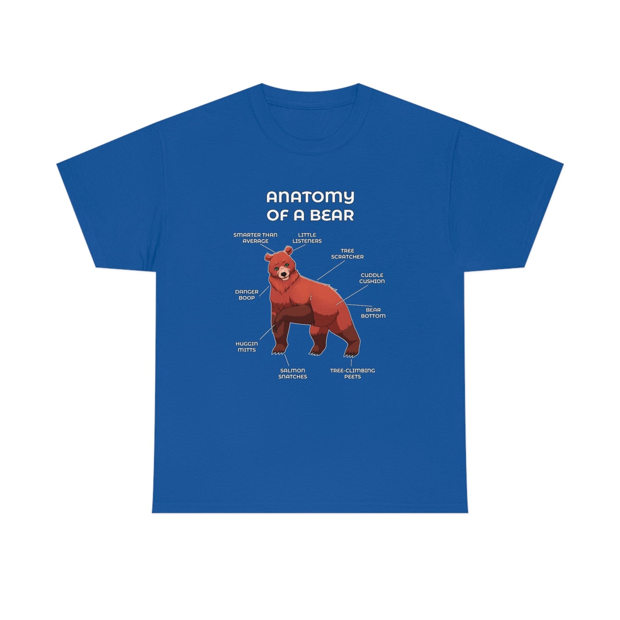 Bear Red - T-Shirt T-Shirt Artworktee Royal Blue S 