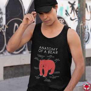 Bear Red - Tank Top Tank Top Artworktee 