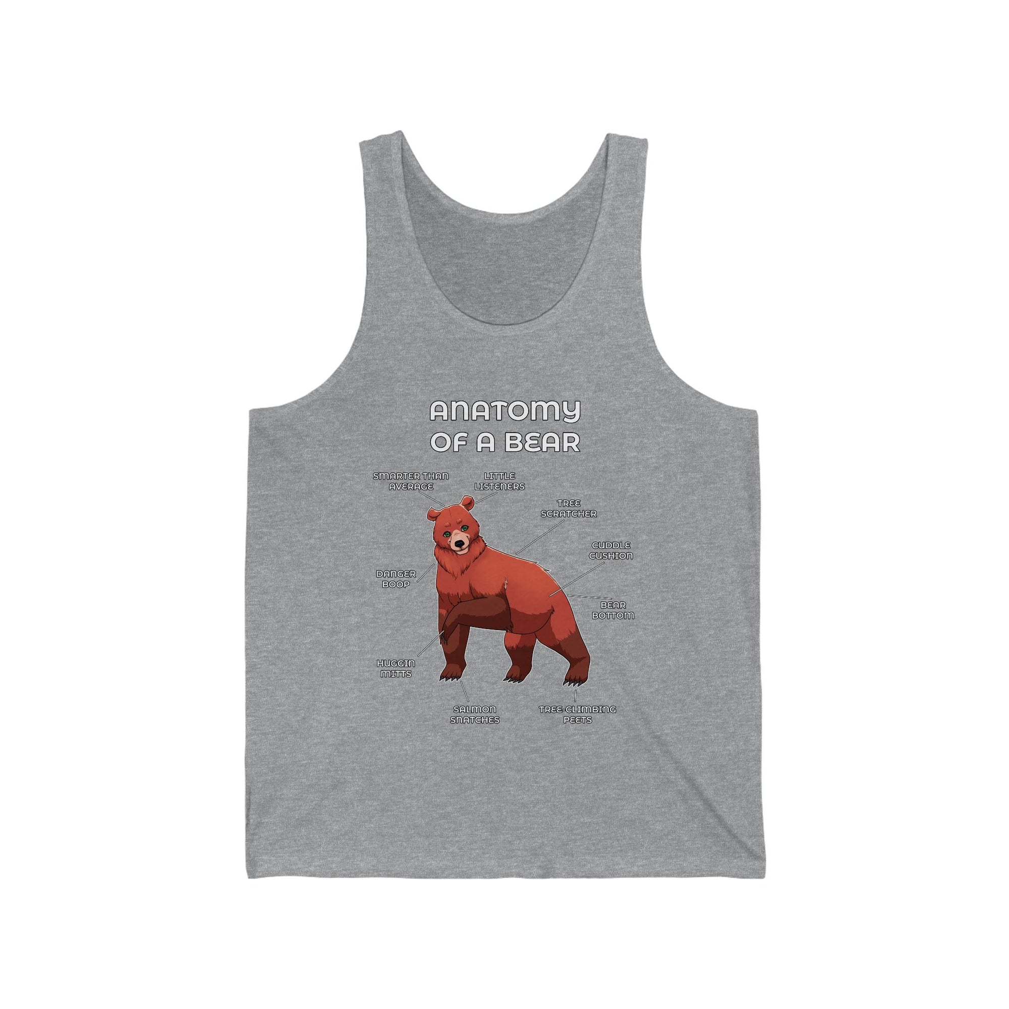 Bear Red - Tank Top Tank Top Artworktee Heather XS 