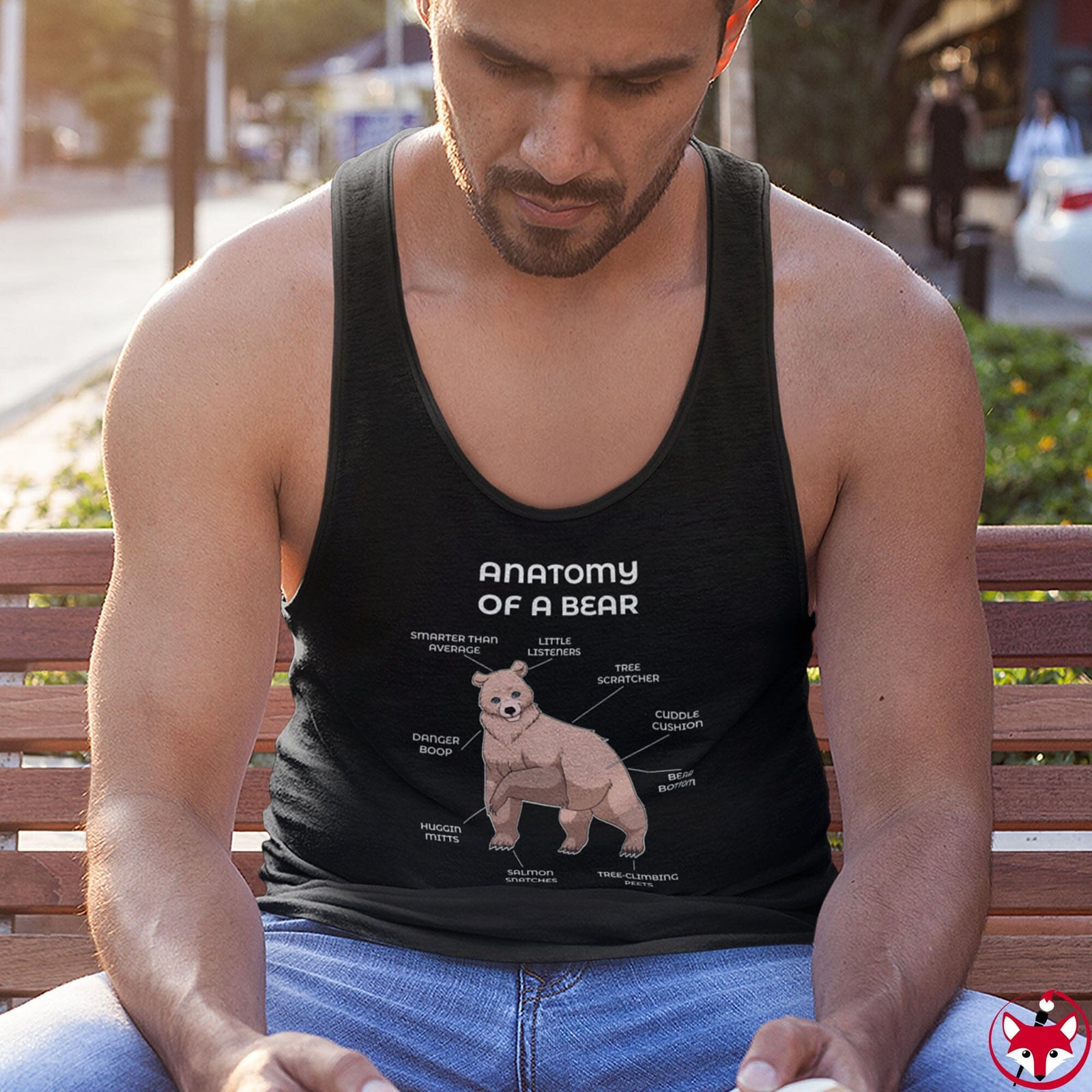 Bear Sand - Tank Top Tank Top Artworktee 